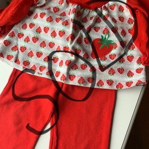 Health Tex vintage strawberry outfit